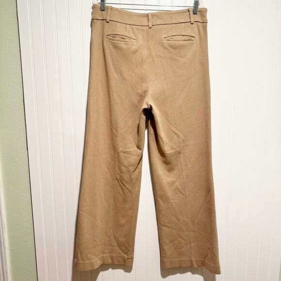 Talbots Tan Modern Knit Wide Leg Pants Size 12 - Picture 7 of 7